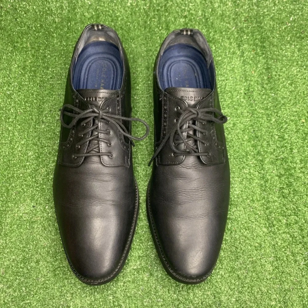 Cole Haan Jefferson Grand 2.0 Plain Toe Derby Men’s Black‎ Leather SZ 11